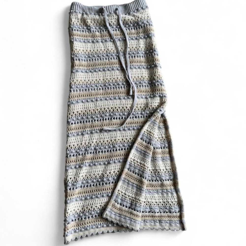 Boho Knit Maxi Skirt